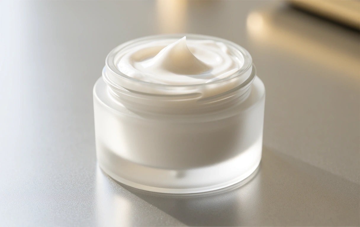 Premium face cream jar
